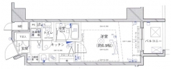 パレステュディオ六本木の間取り図