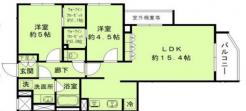 シエルクレール大森山王の間取り図