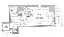 パレステュディオ六本木の間取り図