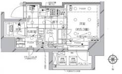 ピアース武蔵小杉EASTの間取り図