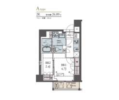 LUXENA YOKOHAMA TSURUMIⅡの間取り図