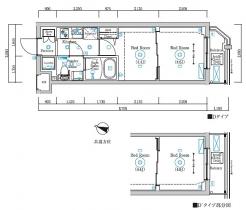 RELUXIA本蓮沼の間取り図