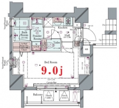 コンシェリア浜松町　＜ＴＯＫＹＯ　ＰＲＥＭＩＵＭ＞の間取り図