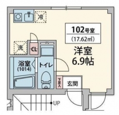 シェルブルー大井町の間取り図