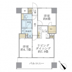 エミリブ東長崎の間取り図