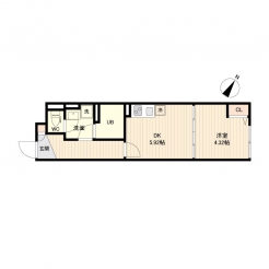 ラクラス三軒茶屋の間取り図