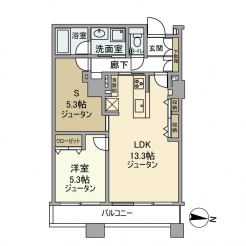 シティフロントタワーの間取り図