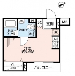 プレール・ドゥーク方南町の間取り図