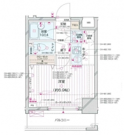 パレステュディオ新宿都庁前の間取り図