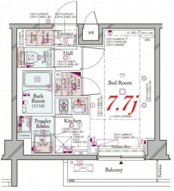 コンシェリア大森 ＴＨＥ ＲＥＳＩＤＥＮＣＥの間取り図