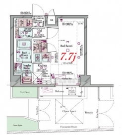 コンシェリア大森 ＴＨＥ ＲＥＳＩＤＥＮＣＥの間取り図