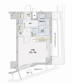 コンシェリア文京根津の間取り図