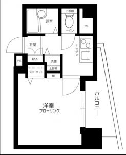 スカイコート池袋第７の間取り図