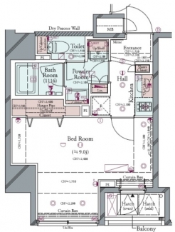 コンシェリア浜松町　＜ＴＯＫＹＯ　ＰＲＥＭＩＵＭ＞の間取り図