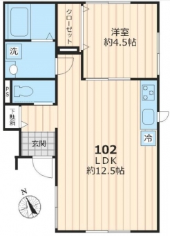 Ombrage Ｂの間取り図