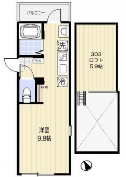 ヒルクレスト西馬込の間取り図