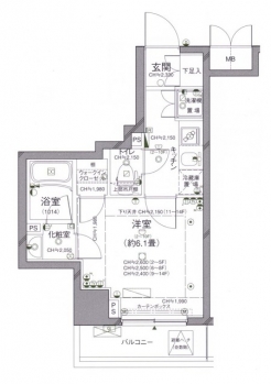 パレステュディオ文京根津の間取り図