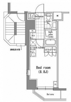 パークハビオ新橋の間取り図