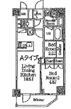 クレストコート錦糸町の間取り図