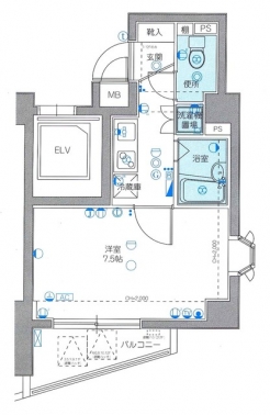 菱和パレス銀座東の間取り図