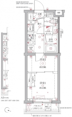 クレイシア西馬込の間取り図