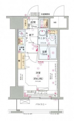 コンシェリア御茶ノ水の間取り図