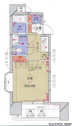 菱和パレス秋葉原駅前の間取り図