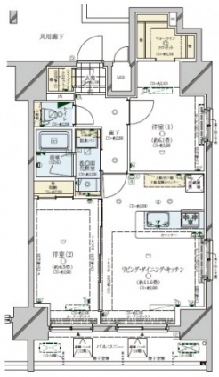 コンシェリア駒込ＡＮＮＥＸの間取り図