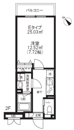 アルティザ氷川台の間取り図