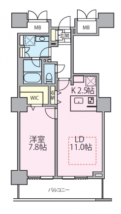 ロイヤルパークスタワー南千住の間取り図