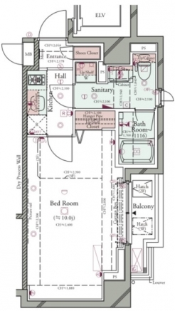 コンシェリア池袋 ＴＨＥ ＲＥＳＩＤＥＮＣＥ ＥＡＳＴの間取り図