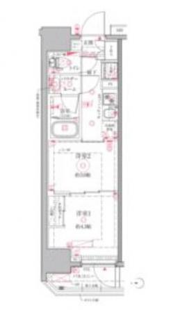 クレイシアIDZ川崎の間取り図