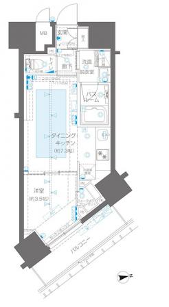 ZOOM新宿御苑前の間取り図