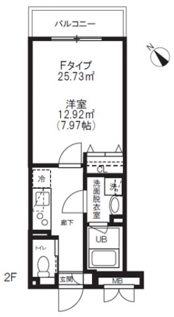 アルティザ氷川台の間取り図