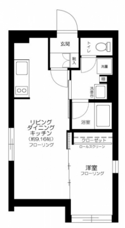 Ruygo神楽坂の間取り図