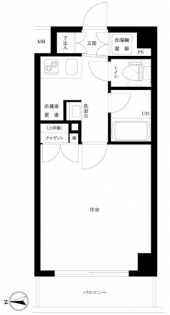 ルーブル高田馬場参番館の間取り図