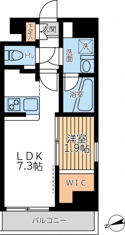 アジールコート西馬込Ⅱの間取り図