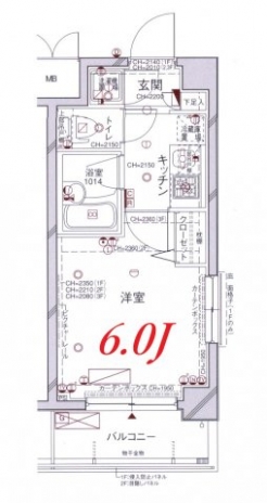 パレステュディオ赤坂弐番館の間取り図