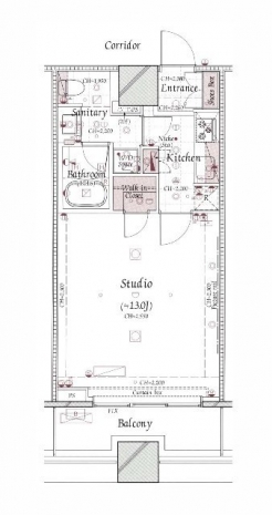 コンシェリア西新宿ＴＯＷＥＲ’ＳＷＥＳＴの間取り図