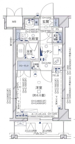 パレステュディオ代々木の間取り図