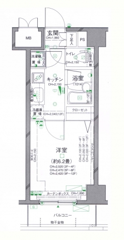 パレステュディオ渋谷ＷＥＳＴの間取り図