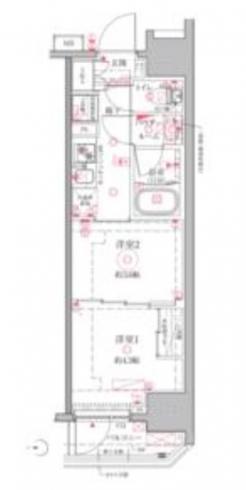 クレイシアＩＤＺ川崎の間取り図