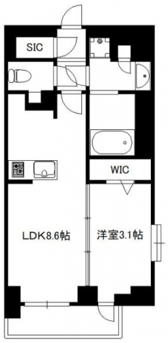 クレストコート大岡山の間取り図