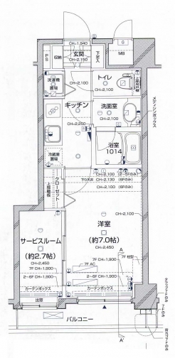 パレステュディオ三番町の間取り図