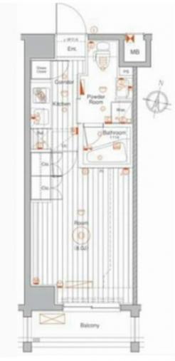 メイクスデザイン住吉アジールコートの間取り図