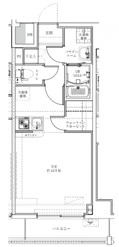 GENOVIA森下Ⅱの間取り図