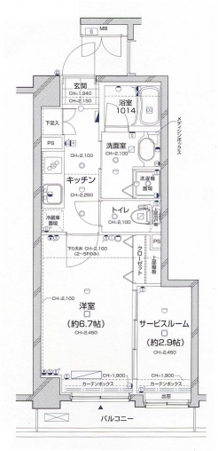 パレステュディオ三番町の間取り図