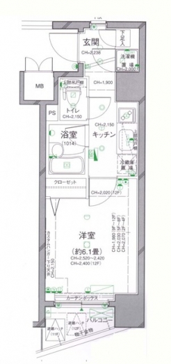 パレステュディオ渋谷ＷＥＳＴの間取り図