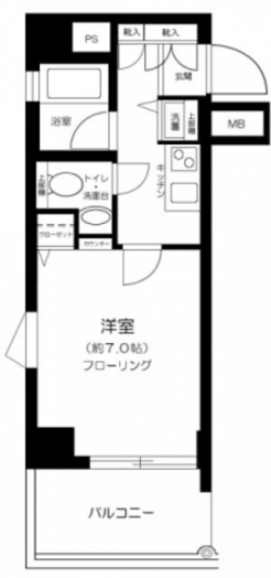 パレステュディオ芝大門の間取り図