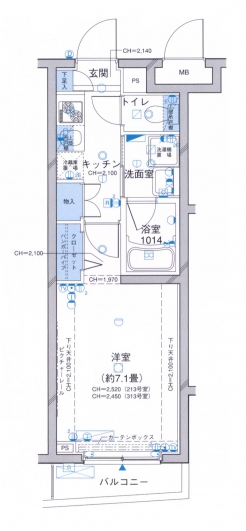 パレステュディオ音羽の間取り図